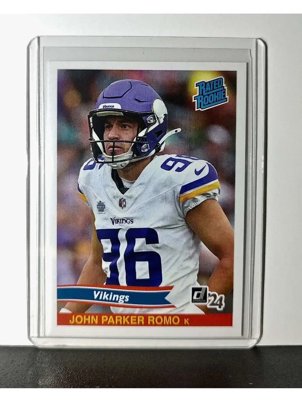 John Parker Romo Rookie 2024 Panini Rated Rookie Retro NFL #41 Bears 1 of 890
